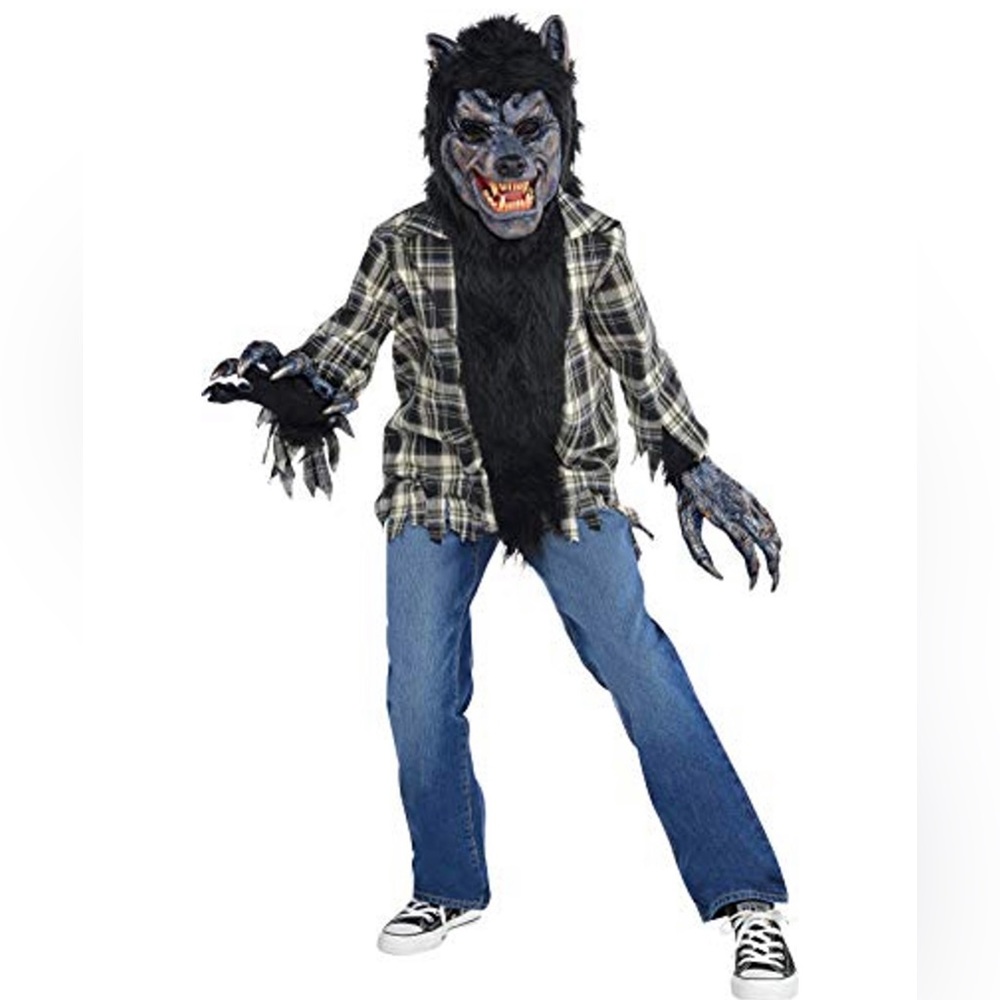 Amscan Rabid Werewolf Halloween Kids Youth Costume Boys Size L 12-14